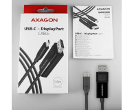 Axagon RVC-DPC, USB-C - DisplayPort kabel 1.8m, 4K/60Hz - 1353445 - zdjęcie 7